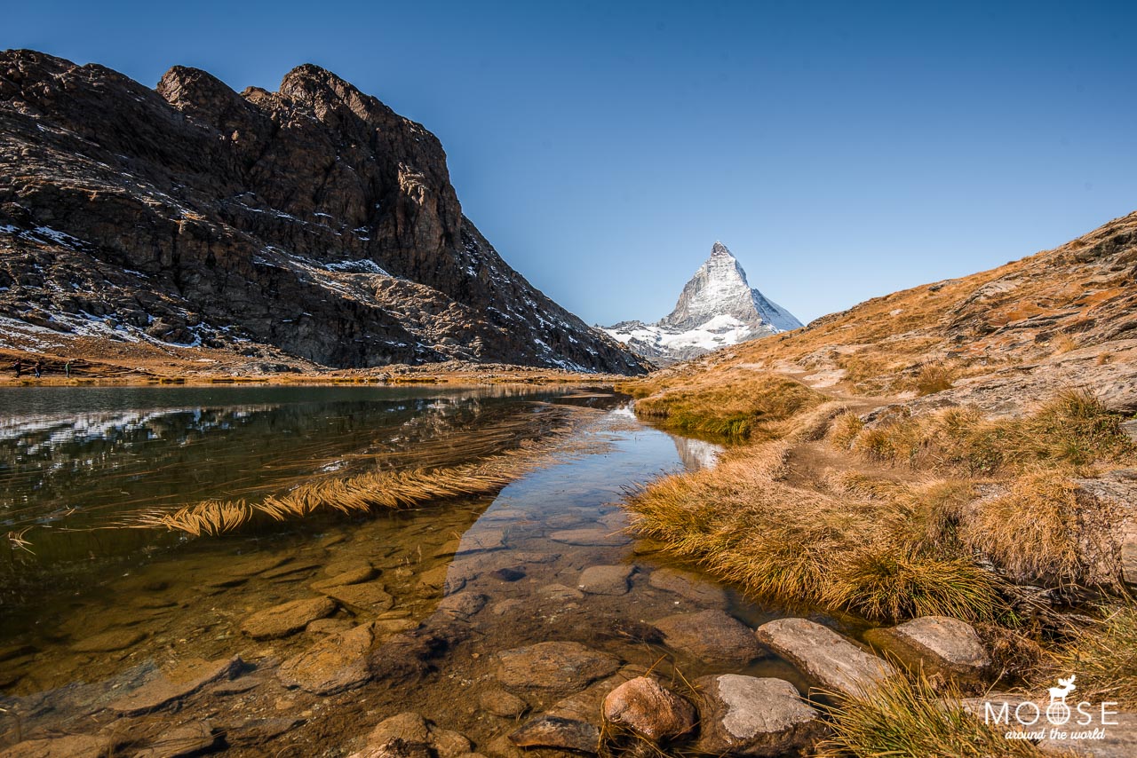 Zermatt Gornergrat Riffelsee Matterhorn