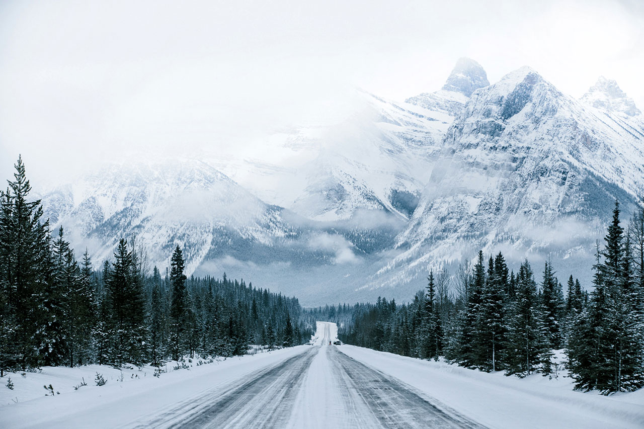 Rocky Mountains Kanada Winter Roadtrip
