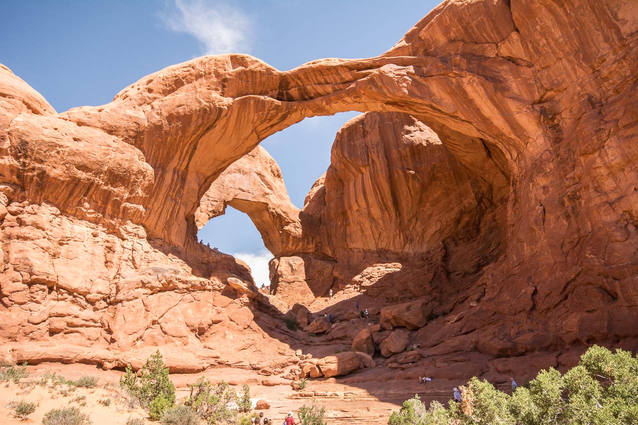 Double Arch Arches Nationalpark USA Reisetipps Tipps