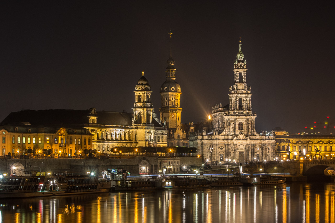 Dresden Fotospots bei Nacht