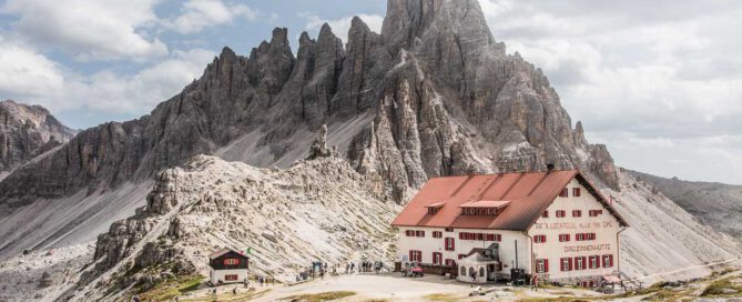Dreizinnenhütte Südtirol Italien Wanderung Umrundung Drei Zinnen