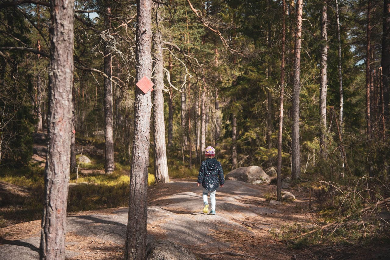 Punarinnankierros Wanderung Nuuksio Nationalpark Finnland