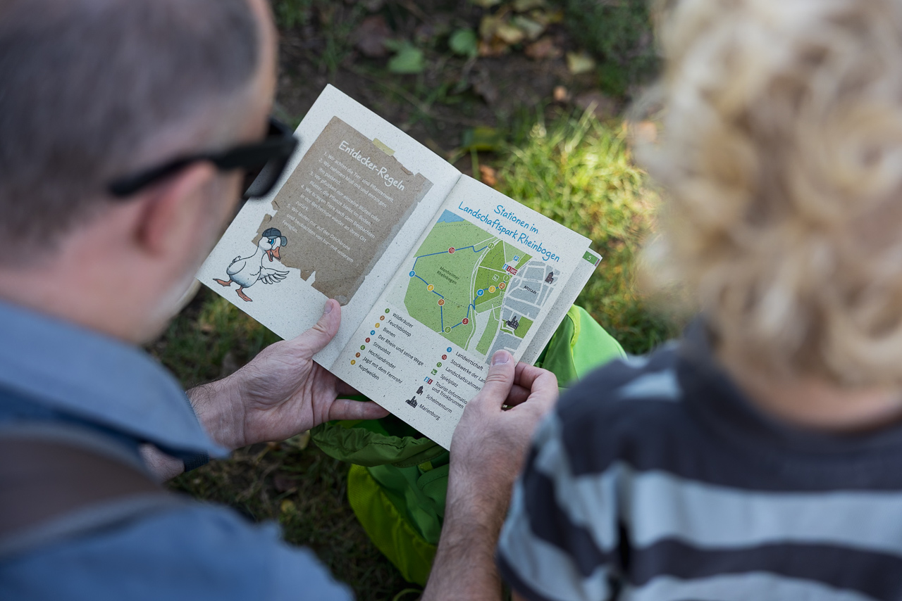 Wanderung Ausflug Monheim Naturerlebnispfad mit Kindern mobil NRW Entdecken