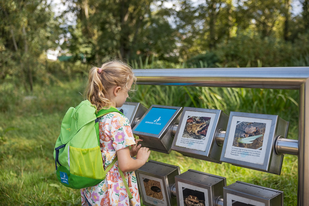 Wanderung Ausflug Monheim Naturerlebnispfad mit Kindern mobil NRW Entdecken