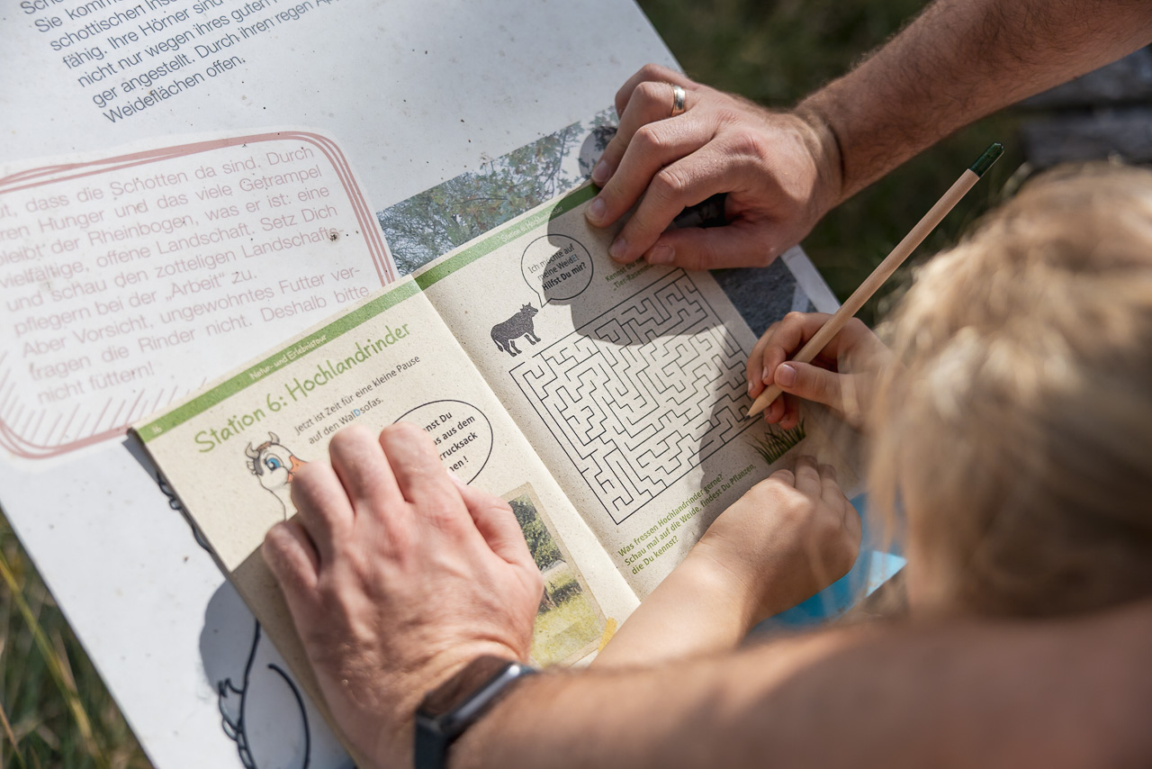 Wanderung Ausflug Monheim Naturerlebnispfad mit Kindern mobil NRW Entdecken