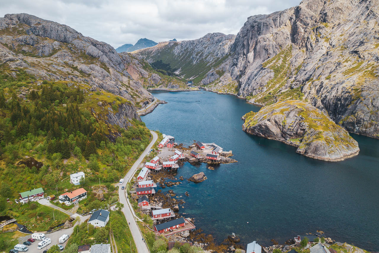 Nusfjord Lofoten Norwegen mit Kindern