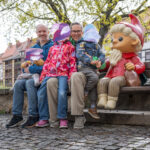 Erfurt mit Kindern entdecken Altstadt Sehenswürdigkeit KiKa Figuren Krämerbrücke egapark